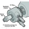 THERMOSTATIC SANDWICH ADAPTER KIT - 1316-16. SUIT SB CHEV EARLY HOLDEN