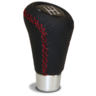 SAAS Leather Gear Knob Black-Red Stitch w/ 8 Shift Patterns - SGKBR