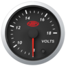 SAAS Volt Gauge 8v-18v 52mm Black Street Series - SG21250