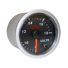 SAAS Volt Gauge 8v-18v 52mm Black Street Series - SG21250