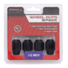 Performance Plus Wheel Nuts Acorn Taper 1/2" Black 35mm 5 pack - PP235215BC