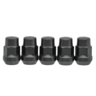 Performance Plus Wheel Nuts Acorn Bulge 1/2" Black 35mm long 5 Pack - PP335315BC