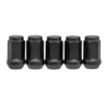 Performance Plus Wheel Nuts Flat Head Bulge 1/2" Black 40mm 5 pk - PP440915BC