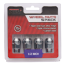 Performance Plus Wheel Nuts Acorn Bulge 1/2" Chrome 35mm 5pk - PP335315