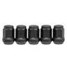 Performance Plus Wheel Nuts Flat Head Bulge 1/2" Black 35mm 5 pk - PP435915BC