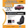 Ilana Esteem Tailor Made 2 Row Seat Cover To Suit Toyota - EST6889BLK