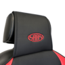 SAAS Seat Sports Cushion Pu Black-Red Large w/ Logo - SC6011