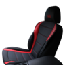 SAAS Seat Sports Cushion Pu Black-Red Large w/ Logo - SC6011