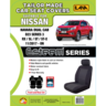 Ilana Esteem Tailor Made 2 Row Seat Cover To Suit Nissan - EST7106BLK