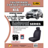 Ilana Esteem Tailor Made 2 Row Seat Cover To Suit Kia - EST7148BLK