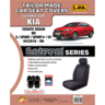 Ilana Esteem Tailor Made 2 Row Seat Cover To Suit Kia - EST7159BLK