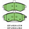 Protex Ultra 4WD Ceramic Front Brake Pads - DB1503CP