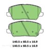 Protex Ultra 4WD Ceramic Front Brake Pads - DB3197CP