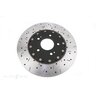 DBA Disc Brake Rotor Street Cross Drilled & Slotted - DBA52218BLKXS