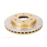 DBA Disc Brake Rotor Street Cross Drilled & Slotted - DBA2000X