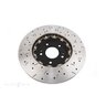 DBA Disc Brake Rotor Street Cross Drilled & Slotted - DBA52218BLKXS