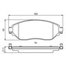 Bosch Brake Pads - Front Axle - BP1991