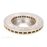 DBA Disc Brake Rotor Single Street Cross Drilled & Slotted - DBA421X