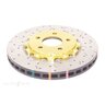 DBA Disc Brake Rotor Street Cross Drilled & Slotted - DBA52113GLDXS