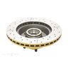 DBA Disc Brake Rotor Single Street Cross Drilled & Slotted - DBA107X