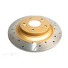 DBA Disc Brake Rotor Single Street Cross Drilled & Slotted - DBA483X