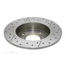 DBA Disc Brake Rotor Single Street Cross Drilled & Slotted - DBA614X