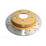 DBA Disc Brake Rotor Single Street Cross Drilled & Slotted - DBA438X