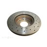 DBA Disc Brake Rotor Single Street Cross Drilled & Slotted - DBA636X