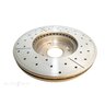 DBA Disc Brake Rotor Single Street Cross Drilled & Slotted - DBA533X