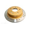 DBA Disc Brake Rotor Single Street Cross Drilled & Slotted - DBA489X