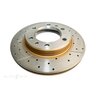 DBA Disc Brake Rotor Single Street Cross Drilled & Slotted - DBA151X