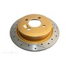 DBA Disc Brake Rotor Single Street Cross Drilled & Slotted - DBA543X