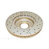 DBA Disc Brake Rotor Single Street Cross Drilled & Slotted - DBA504X