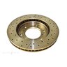 DBA Disc Brake Rotor Single Street Cross Drilled & Slotted - DBA660X