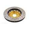 DBA Disc Brake Rotor Street Cross Drilled & Slotted - DBA5000GLDXS