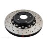 DBA Disc Brake Rotor Street Cross Drilled & Slotted - DBA5000BLKXS