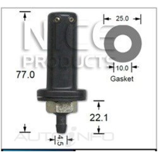 Nice Products Windscreen Washer Nozzle - NWN505