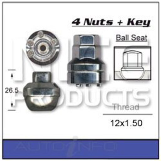 Nice Products Wheel Nut - Locking - NS3LOCK