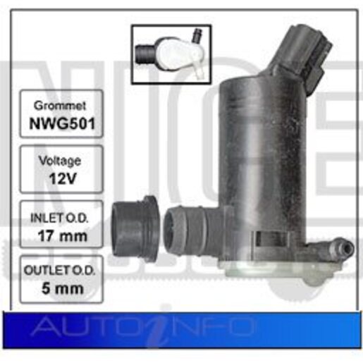 Nice Products Windscreen Washer Pump - NWP602