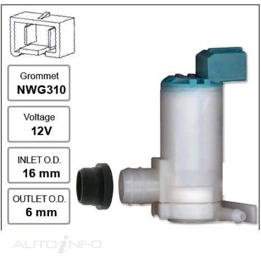 Nice Products Windscreen Washer Pump - NWP339