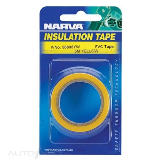 Narva PVC TAPE 5M YELLOW IN BLISTER - 56805YW