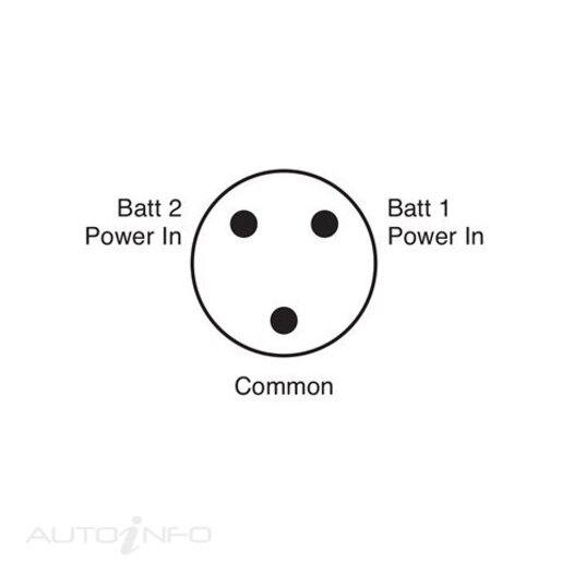 Narva BATTERY MASTER SWITCH, ROTARY STYLE WITH 4 POSITIONS - 61090