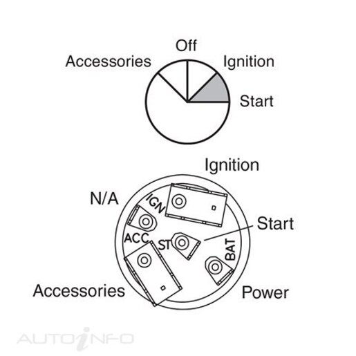 4 POSITION IGNITION SWITCH SUITS INTERNATIONAL TRUCKS