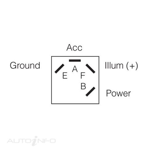 Narva ILLUMINATED OFF/ON ROTARY SWITCH - 63206BL