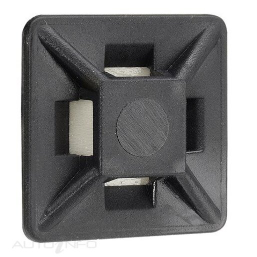 CAB TIE MOUNTS BLACK 19MM