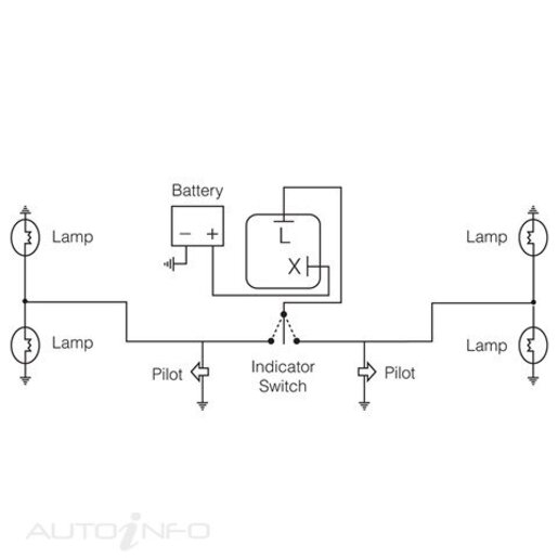 12 VOLT 2 PIN ELECTRONIC L.E.D FLASHER