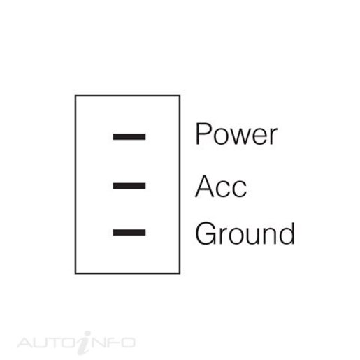 Narva ILLUMINATED OFF/ON TOGGLE SWITCH (AMBER) - 60050BL