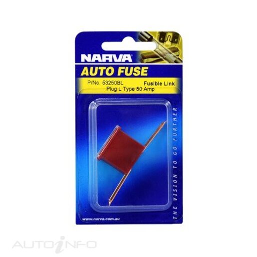 Narva RED FUSIBLE LINK - LONG TAB 50 AMP (1) - 53250BL