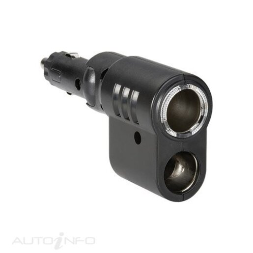 CIGARETTE LIGHTER PLUG WITH ADJUSTABLE TWIN ACCESSORY SOCKETS AND LIGHTER FIXTURE