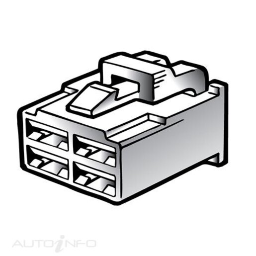 Narva MALE HOUSING QUICK CONNECTOR 4 WAY - 56254